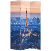 vidaXL Cloison de séparation pliable 120x170 cm Paris la nuit