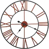 vidaXL Wanduhr 58 cm Metallrot