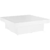 vidaXL Table basse blanche 90x90x28 cm Bois d'ingénierie