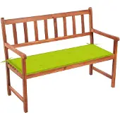 vidaXL Banc de jardin avec support 120 cm bois massif acacia