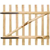 vidaXL Portillon simple de clôture Bois de noisetier 100x90 cm
