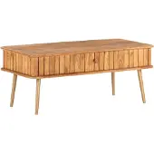 vidaXL Table basse 100x50x40 cm en bois massif d'acacia