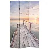 vidaXL Cloison de séparation pliable 120 x 170 cm Lac