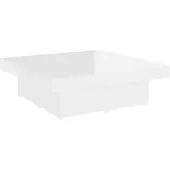 vidaXL Table Basse Blanc Brillant 90x90x28 cm Bois d'Ingénierie
