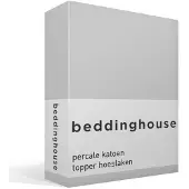 Beddinghouse Drap-Housse Beddinghouse Topper Light Grey (Percal)-90 x 210 cm