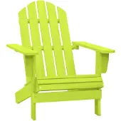 vidaXL Chaise de jardin Adirondack en bois massif de sapin vert