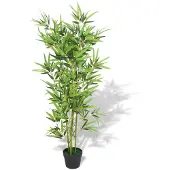vidaXL Plante artificielle avec pot Bambou 120 cm Vert
