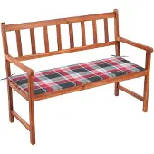 vidaXL Banc de jardin avec support 120 cm bois massif acacia