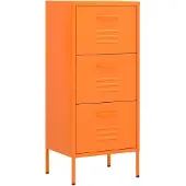vidaXL Armoire de rangement Orange 42,5x35x101,5 cm Acier