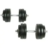 vidaXL Ensemble d'haltères 30 kg