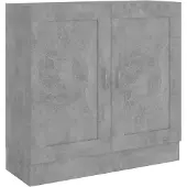 vidaXL Bibliothèque Gris béton 82,5x30,5x80 cm Bois d'ingénierie
