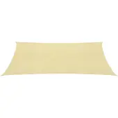 vidaXL Parasol en PEHD rectangulaire 2x4 m Beige
