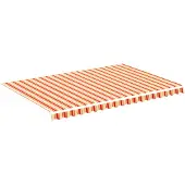vidaXL Toile de store jaune et orange 4,5x3 m