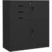 vidaXL Armoire de bureau Anthracite 90x40x102 cm Acier