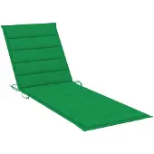 vidaXL Coussin pour chaise longue Vert 200x60x3 cm Tissu Oxford