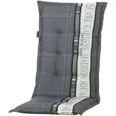 Madison Coussin de Chaise Extérieure Madison Garden Grey (Dossier Bas)