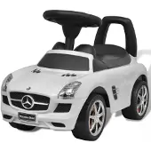 vidaXL Voiture à pousser par pieds pour enfants blanc
