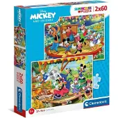 Clementoni , le Puzzle européen Made in Italie Puzzle 2 Puzzles - Mickey and Friends - 2x60 Pièces - 51 à 99 pièces