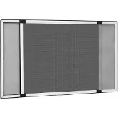 vidaXL Moustiquaire extensible pour fenêtre Blanc (75-143)x50 cm