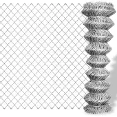 vidaXL Clôture grillagée Acier galvanisé 15x1,5 m Argenté