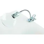 Alco Loupe ronde plastique/métal 2 à 4 fois argentée