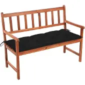 vidaXL Banc de jardin avec support 120 cm bois massif acacia