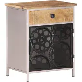 vidaXL Table de chevet 40x30x50 cm Bois de manguier brut