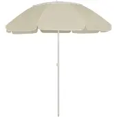 vidaXL Parasol de plage jaune sable 300 cm