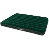 Intex Queen Dura-Beam Downy Airbed avec pompe à pied intégrée - 203x152x25cm