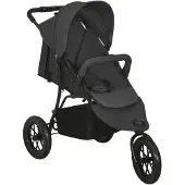 vidaXL Poussette Anthracite Acier