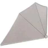 vidaXL Parapluie de balcon pliable Crème 160Ã240 cm