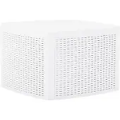 vidaXL Table d'appoint Blanc 54x54x36,5 cm Plastique