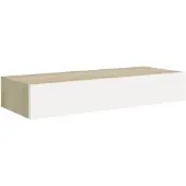 vidaXL Étagère murale à tiroirs Chêne et blanc 60 x 23,5 x 10 cm MDF