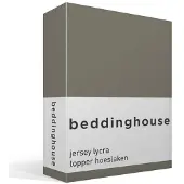 Beddinghouse Drap-Housse Beddinghouse Topper Warm Grey (Stretch Jersey)-140 x 200/220 cm