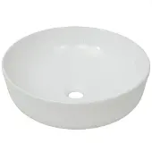 vidaXL Lavabo rond en céramique blanc 41,5 x 13,5 cm