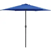vidaXL Parasol avec mât en aluminium 270x246 cm bleu azur