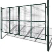 vidaXL Portail double 300x150 cm en acier thermolaqué