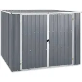 vidaXL Abri de jardin Gris 195x198x159 cm Acier galvanisé