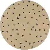 vidaXL Tapis fait à la main Jute avec imprimé à triangles 120 cm
