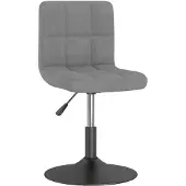 vidaXL Tabouret de bar pivotant gris clair velours