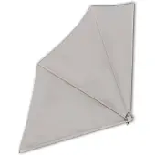vidaXL Auvent latéral pliable de balcon Crème 140x140 cm