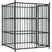 vidaXL Niche d'extérieur pour chiens 150 x 150 x 185 cm