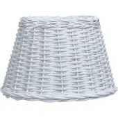 vidaXL Abat-jour Osier 40x26 cm Blanc