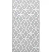 vidaXL Tapis d'extérieur ARAKIL Gris 80x150 cm PP