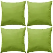 vidaXL Oreiller d'extérieur 4 pcs 45 x 45 cm Vert pomme