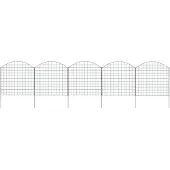 vidaXL Kit de clôture de jardin Convex 77,5x78,5 cm Vert