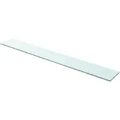 vidaXL Panneau d’étagère Verre transparent 110 x 15 cm