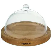 Boska Planche à servir ronde Amis avec Stolp - Chêne durable - Marron - Ø 23,8 cm