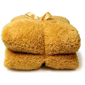 Unique living Plaid Unique Living Teddy Mellow Yellow Jaune-150 x 200 cm