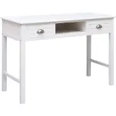 vidaXL Bureau Blanc 110 x 45 x 76 cm Bois